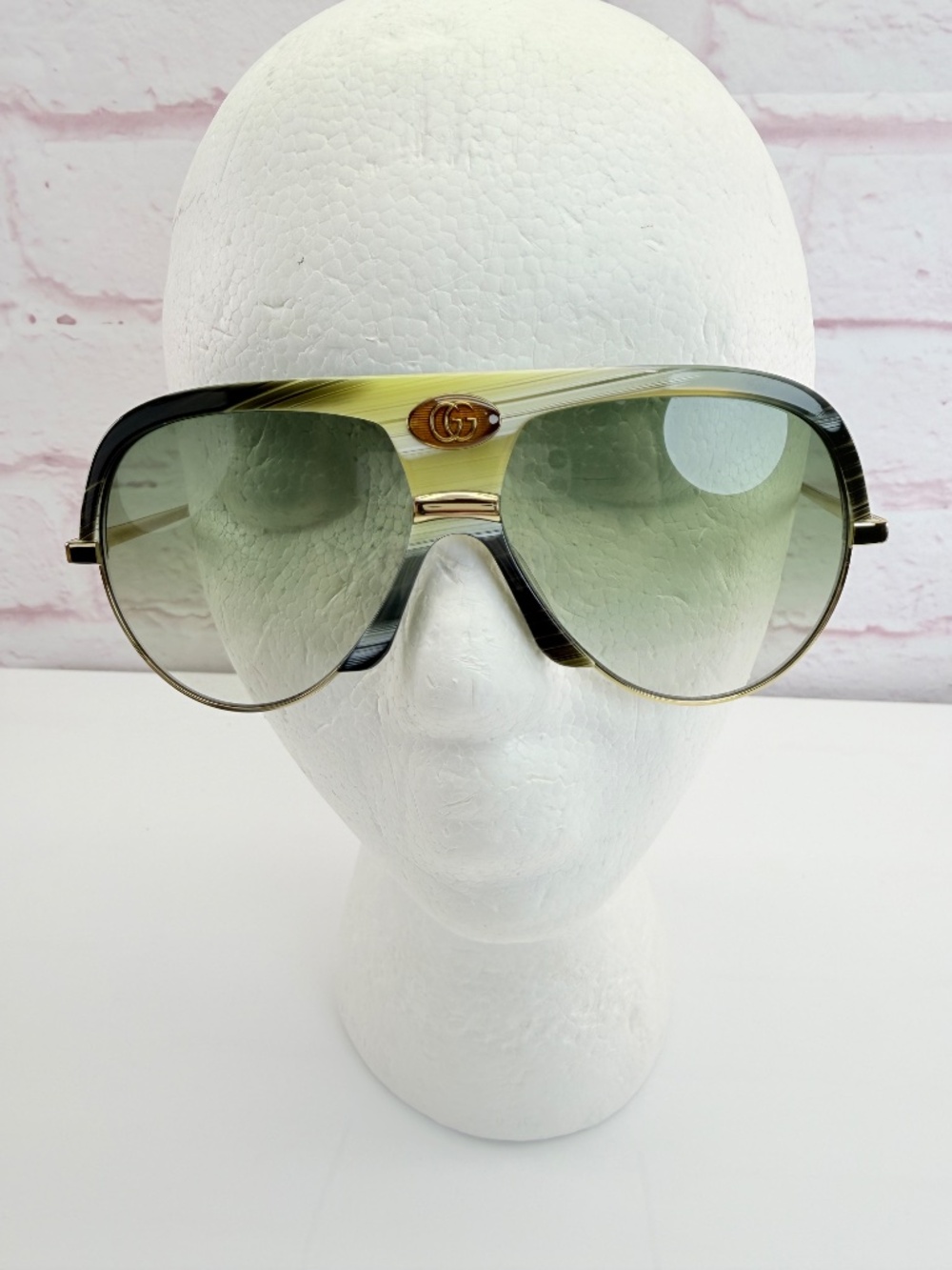 Gucci GG0477S Icon Unisex Aviator Sunglasses - Picture 2 of 14